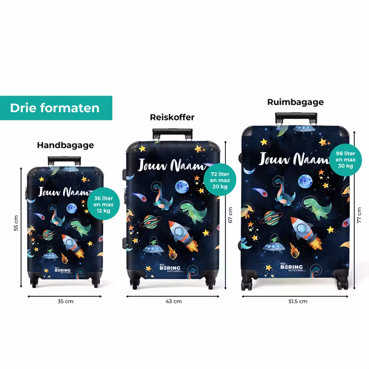 Koffer met naam - Cosmodino's — 3