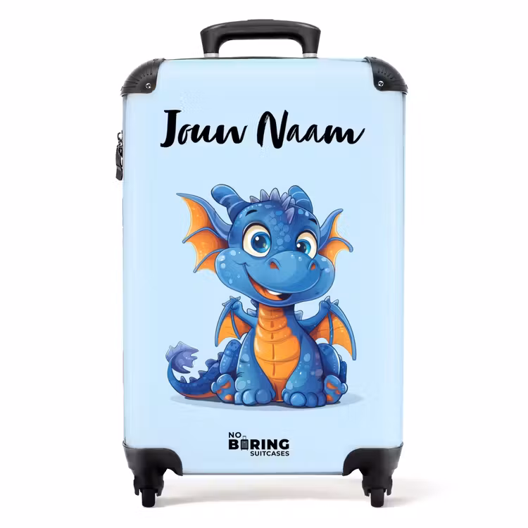 Koffer met naam - Dinky draakje — 1