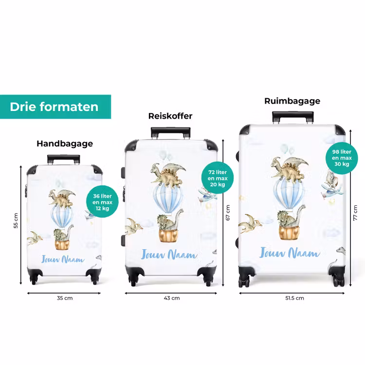 Koffer met naam - Dwalende dino's — 3