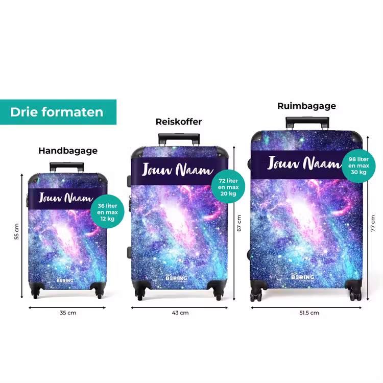 Koffer met naam - Kosmische kleurexplosie — 3