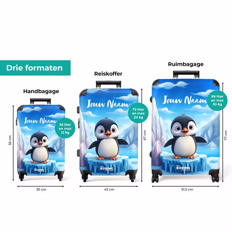 Koffer met naam - Pietertje pinguïn — 3
