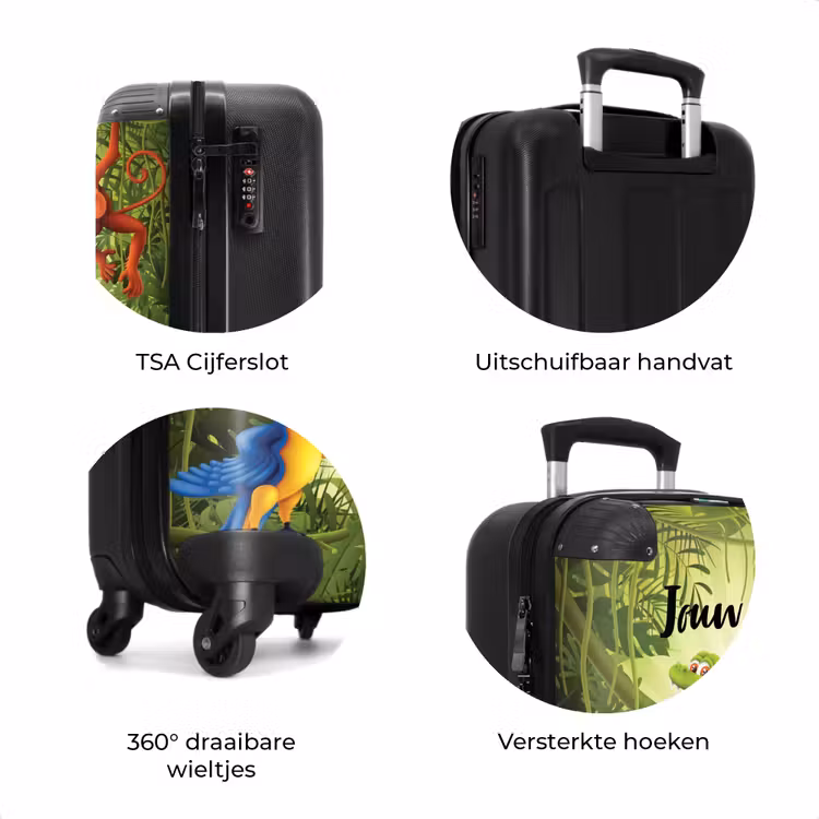 Koffer met naam - Jolige jungle — 8