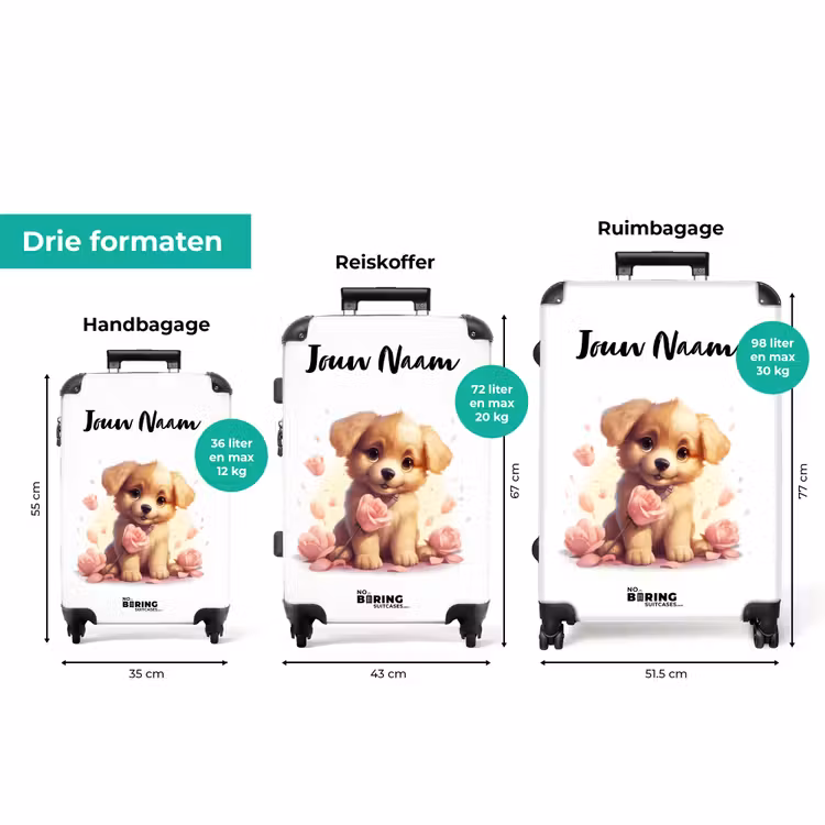 Koffer met naam - Popke puppy — 3