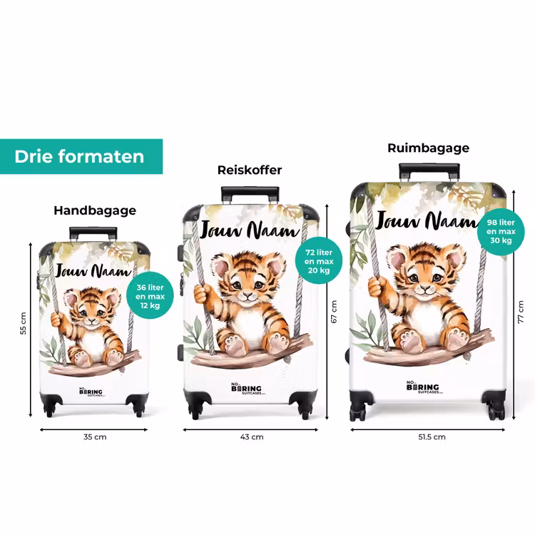 Koffer met naam - Timo tijger — 3