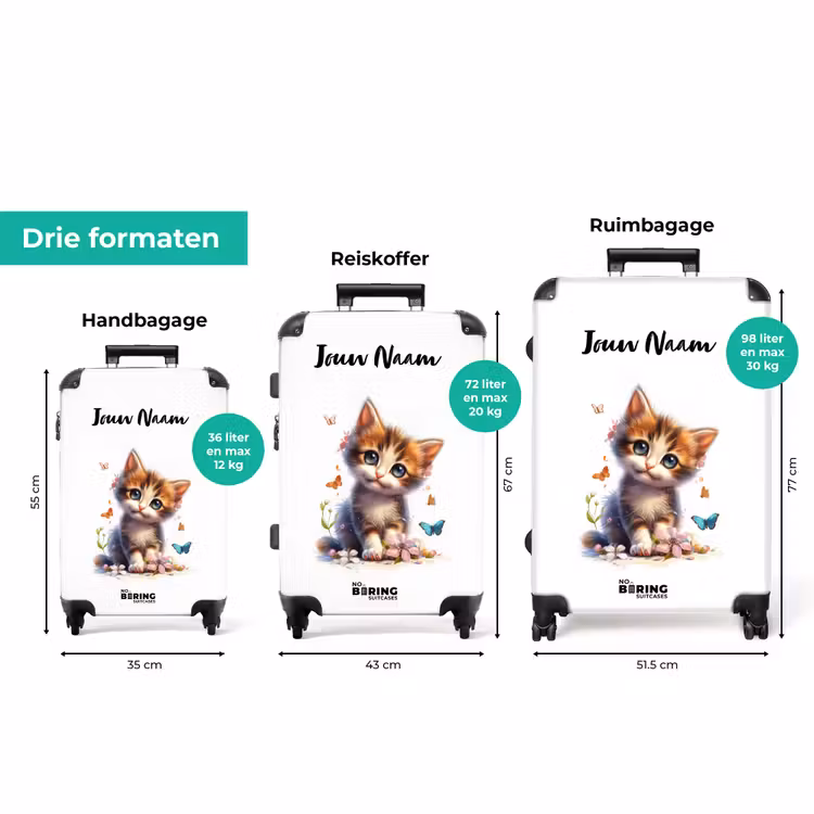 Koffer met naam - Vera vlinderkitten — 3