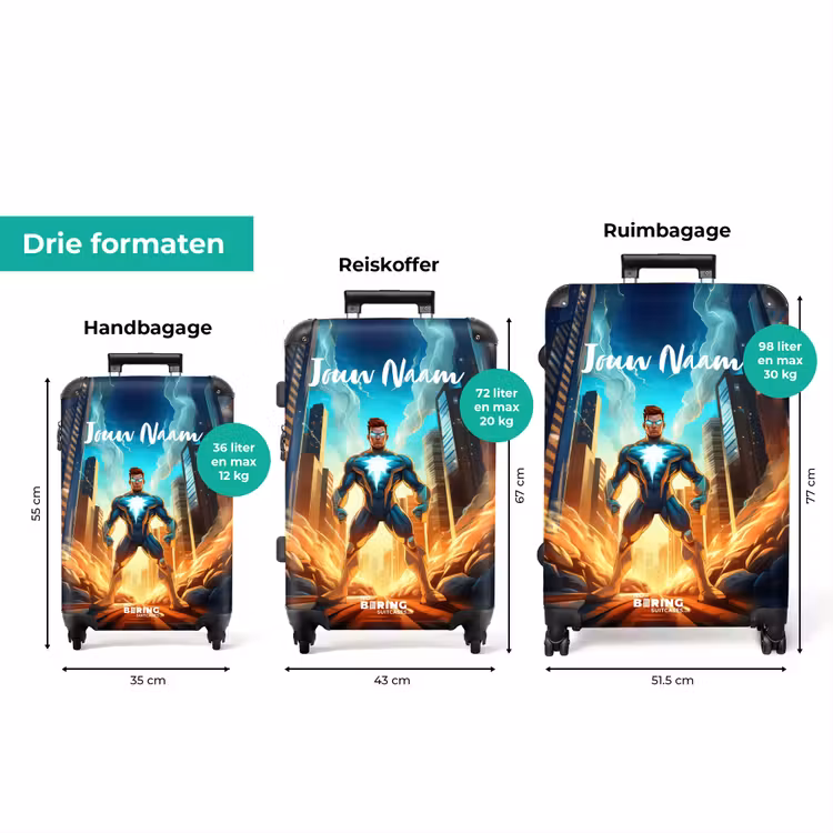 Koffer met naam - City superhero — 3