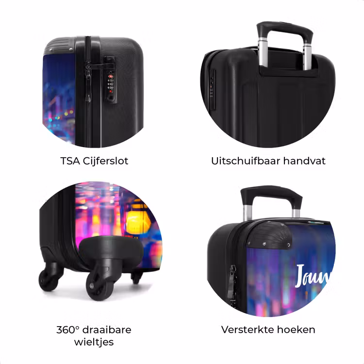 Koffer met naam - Neon nightcar — 8