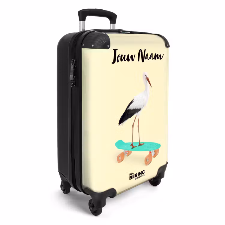Koffer met naam - Rijdende reiger — 2