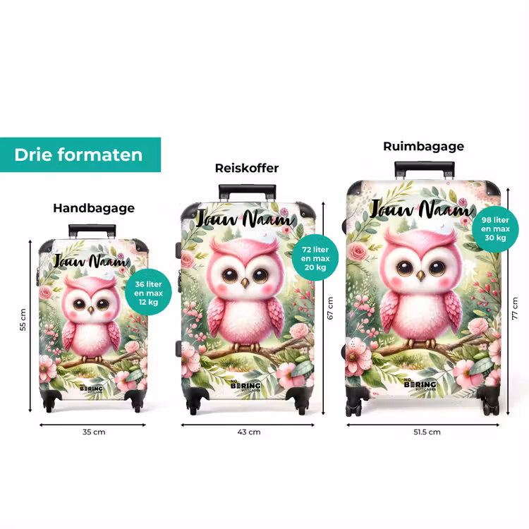 Koffer met naam - Roze Rafaël — 3