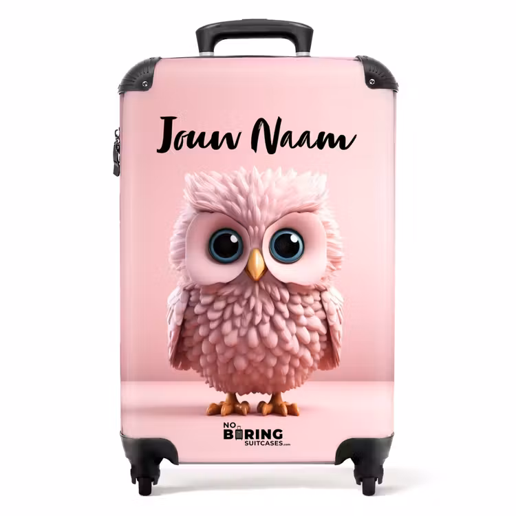Koffer met naam - Roze Ritselaar — 1