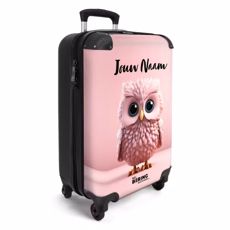 Koffer met naam - Roze Ritselaar — 2