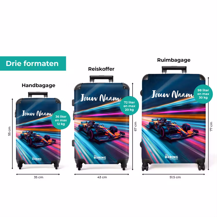 Koffer met naam - Spectrum speedster — 3