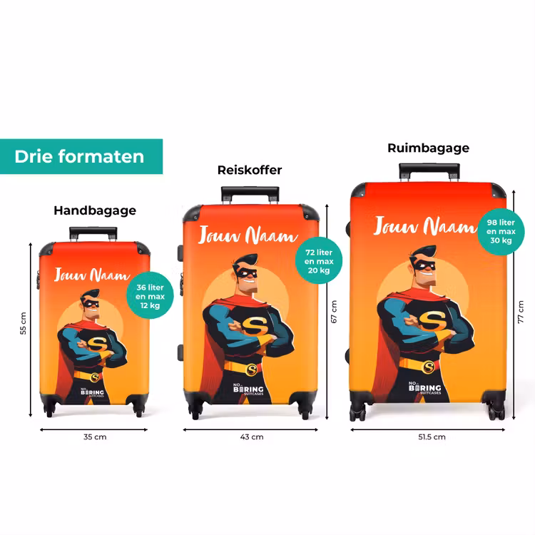 Koffer met naam - Sunny superhero — 3