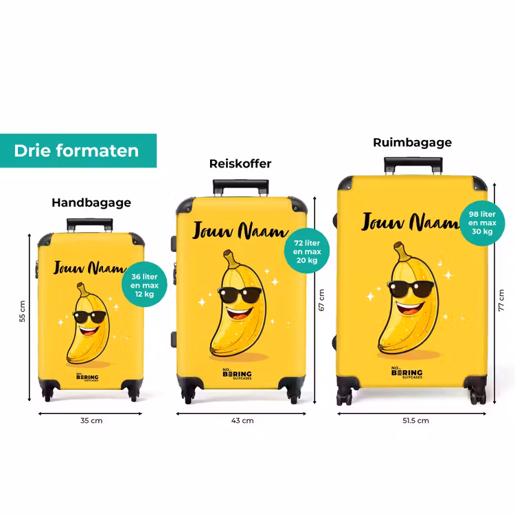Koffer met naam - Barry banaan — 3