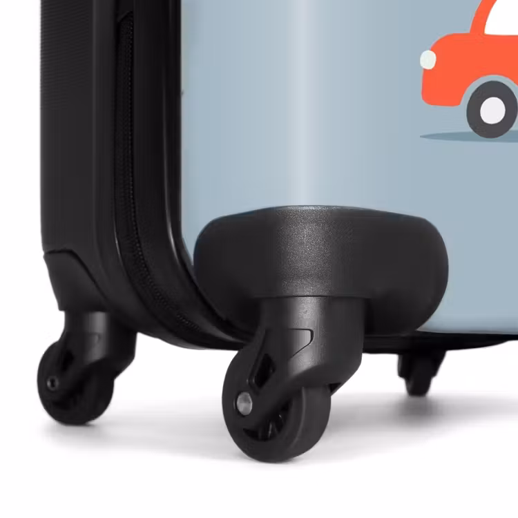 Koffer - Rode auto blauwe achtergrond — 7