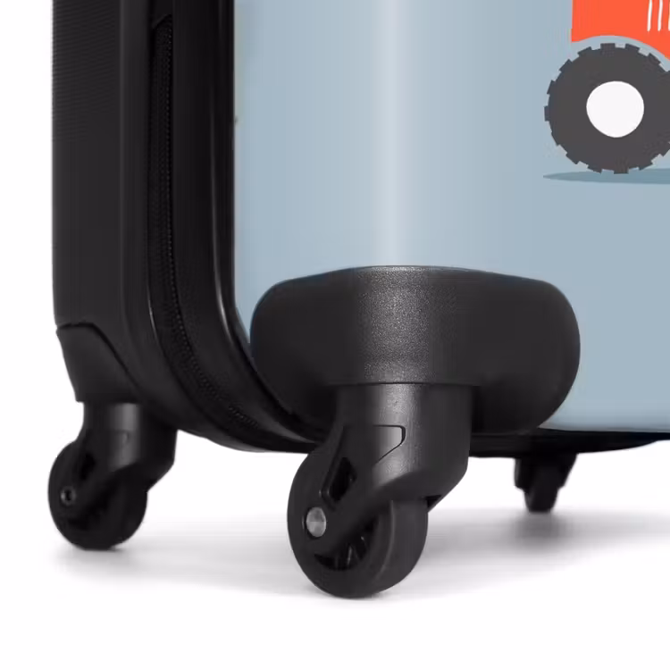Koffer - Rode trekker blauwe achtergrond — 7