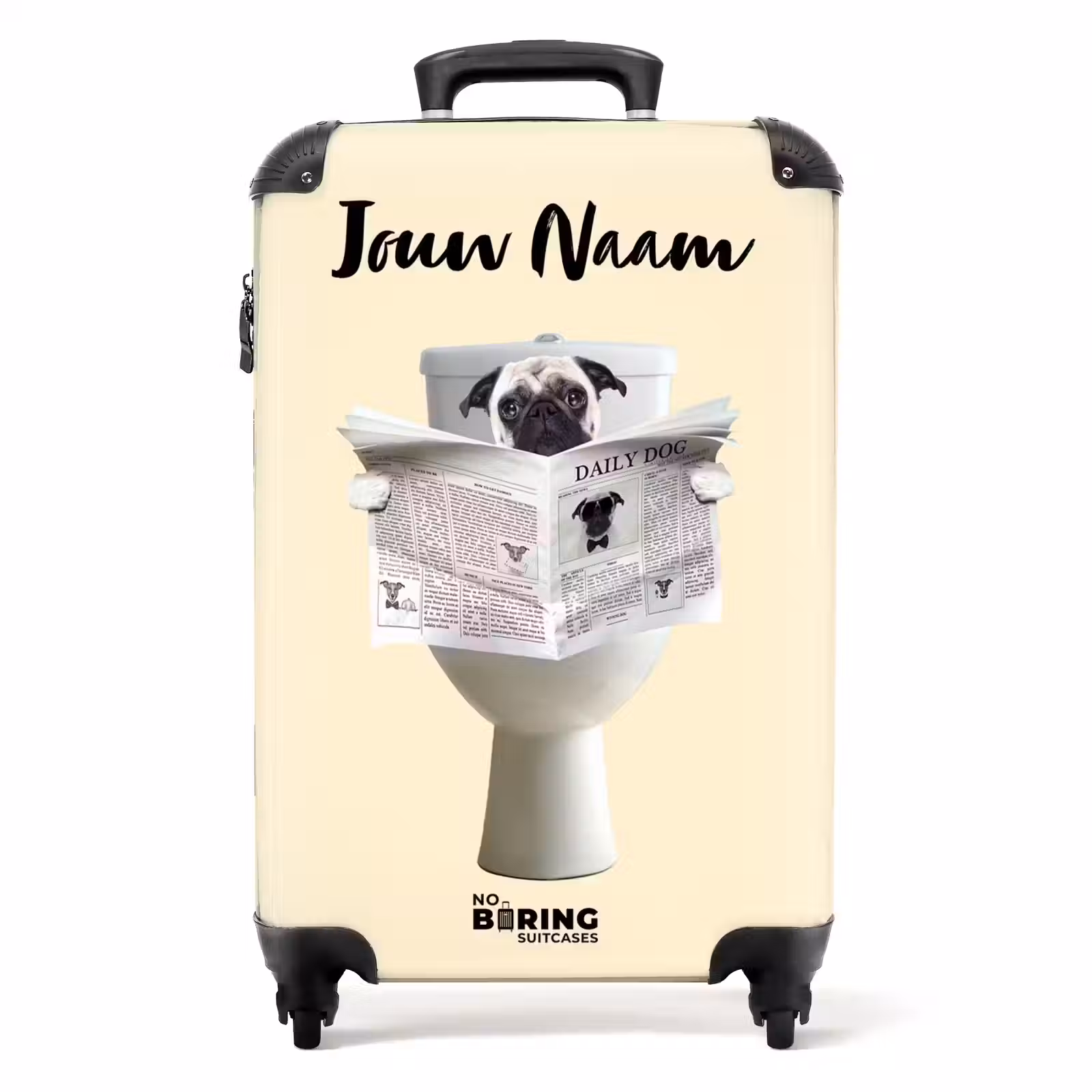 Koffer met naam - Hondje Leest de Krant — 1