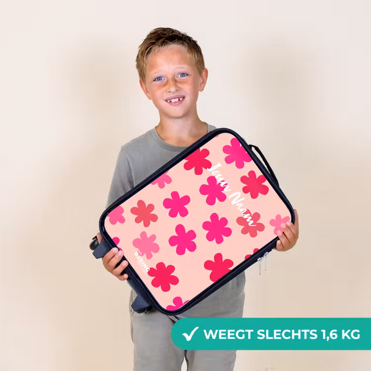 Kinderkoffer - Roze bloemen — 2