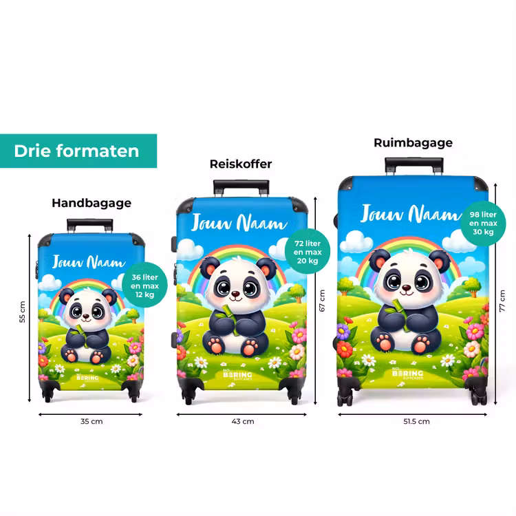 Koffer met naam - Pukkie Panda — 3
