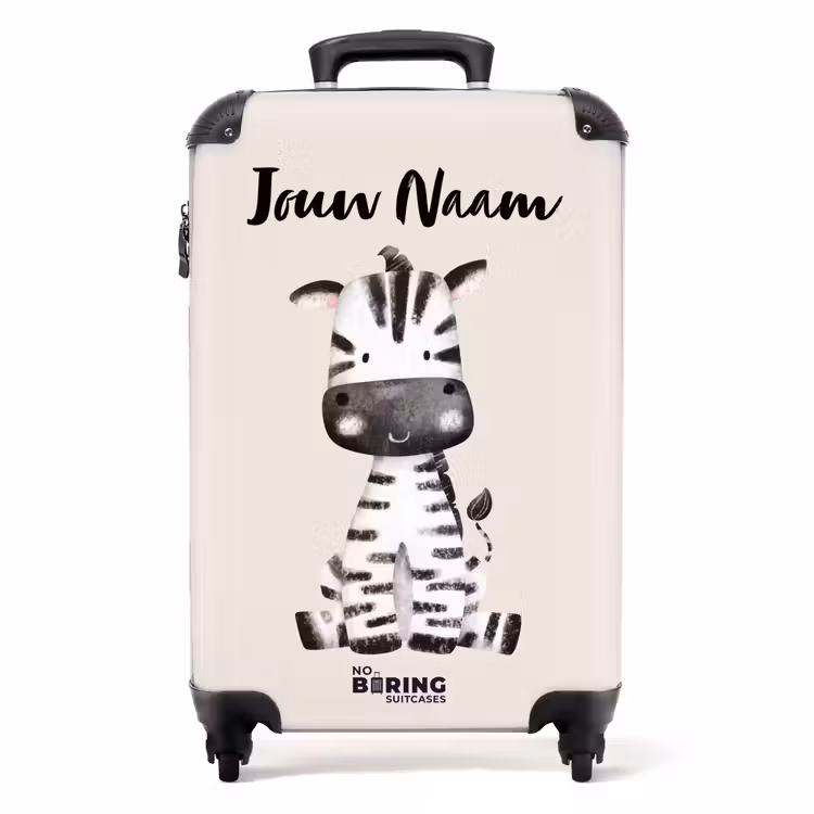 Koffer met naam - Zoë Zebra — 1