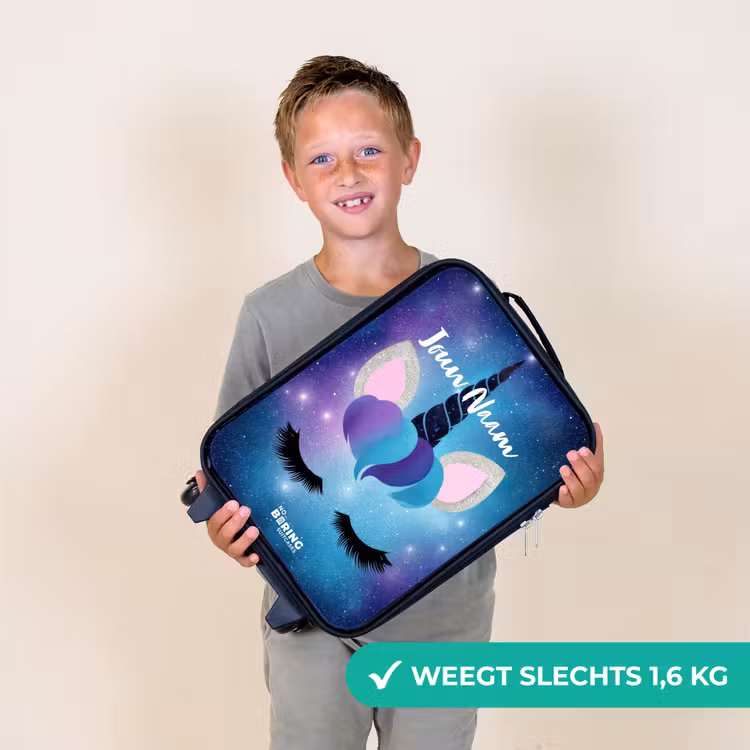Kinderkoffer - Eenhoorn op een sterrenhemel achtergrond — 2