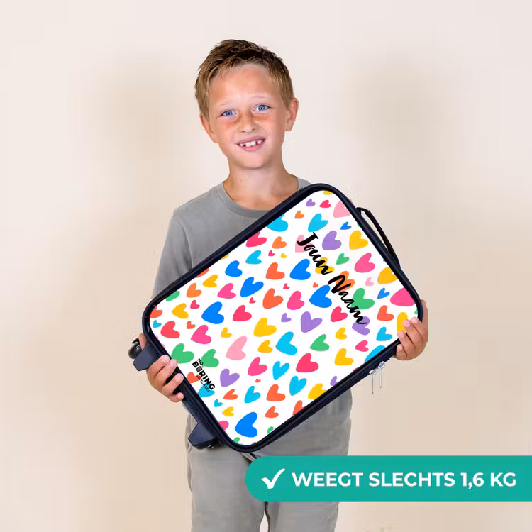 Kinderkoffer - Gekleurde hartjes — 2