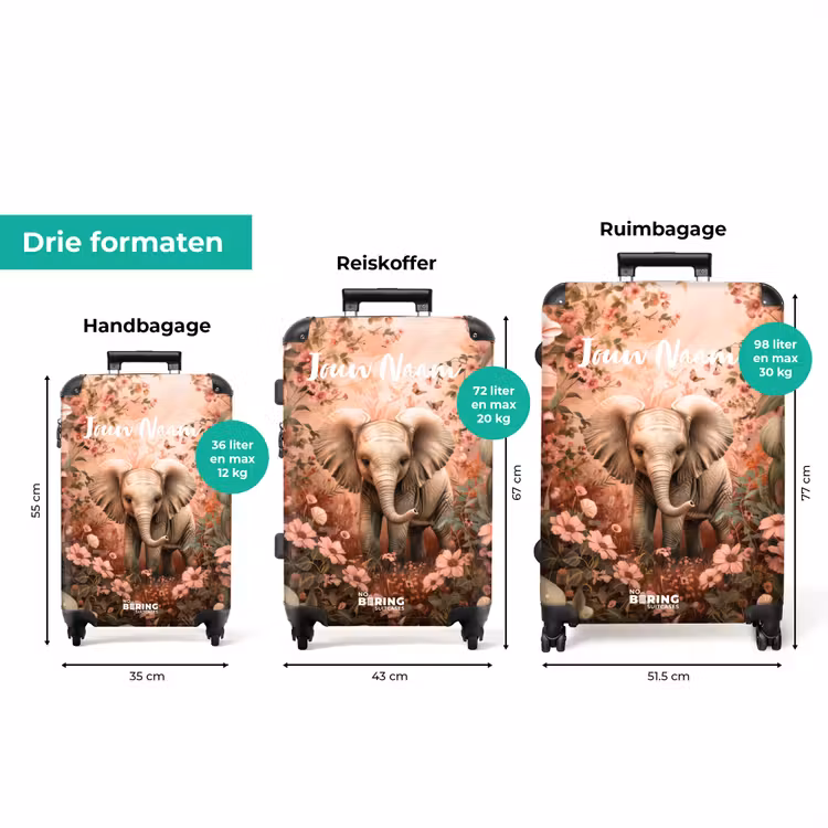 Koffer met naam - Flora flapoor — 3