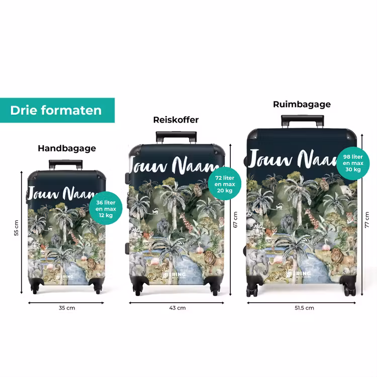 Koffer met naam - Jungle in de maneschijn — 3