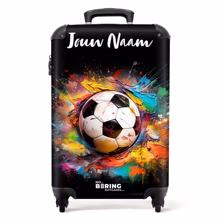 Koffer met naam - Verfklodder Voetbal — 1