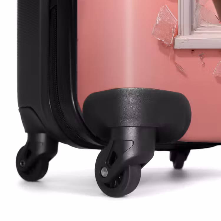 Koffer - Olifant breekt door roze raam met glas — 7