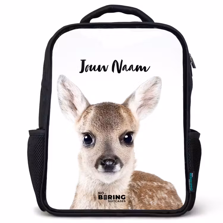 Kinderrugzak met naam - Zwart - Bambino — 1