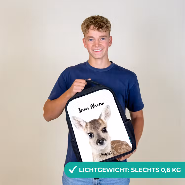 Kinderrugzak met naam - Zwart - Bambino — 3
