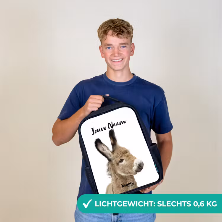 Kinderrugzak met naam - Zwart - Eddy Ezel β 3