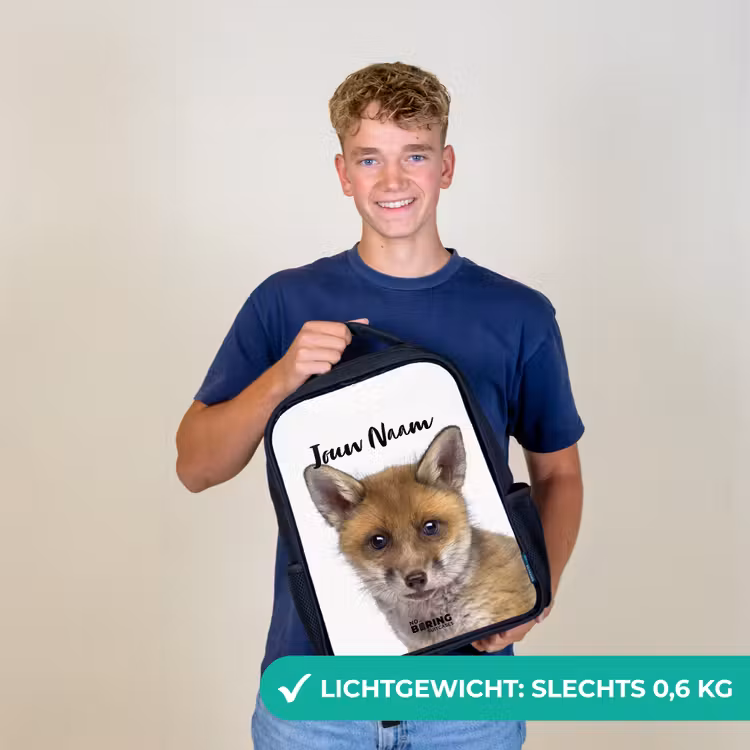 Kinderrugzak met naam - Zwart - Victor Vos β 3