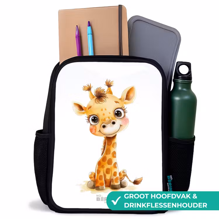 Kinderrugzak - Zwart - Baby giraffe β 4