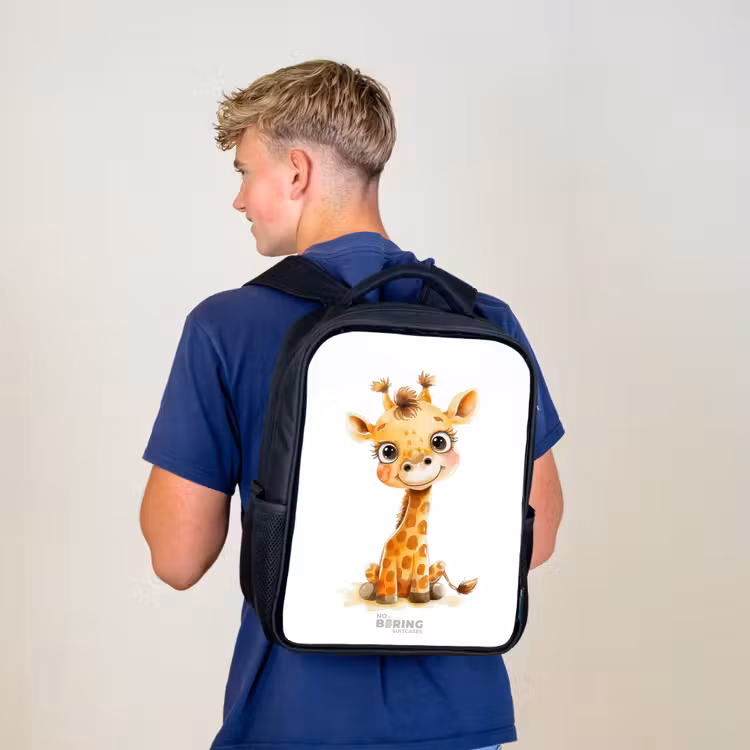 Kinderrugzak - Zwart - Baby giraffe β 6