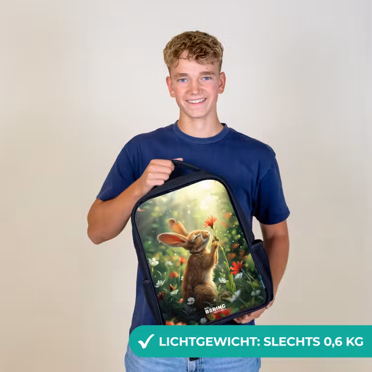 Kinderrugzak - Zwart - Kasper konijn — 3