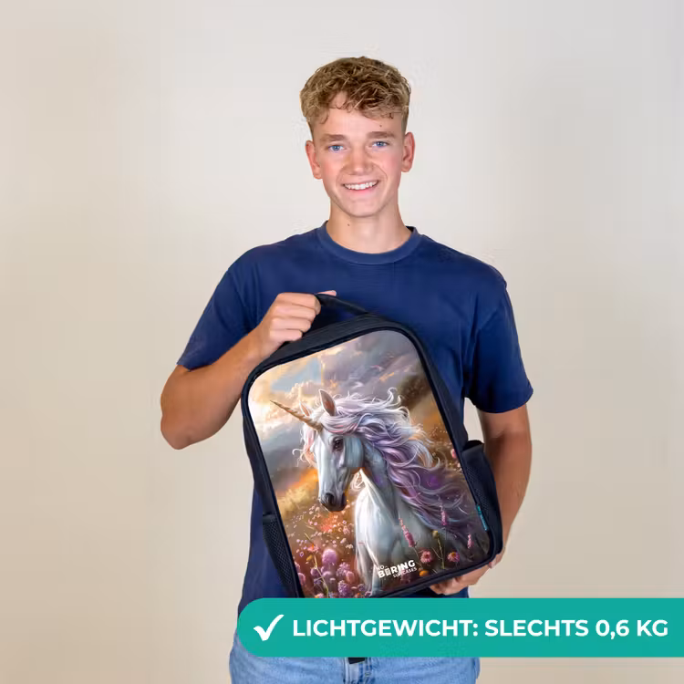 Kinderrugzak - Zwart - Pastel parelhoorn — 3