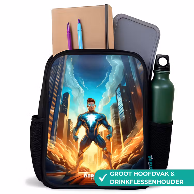 Kinderrugzak - Zwart - City superhero — 4