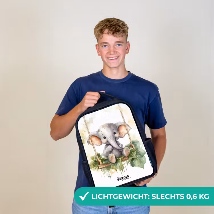 Kinderrugzak - Zwart - Onno olifant — 3