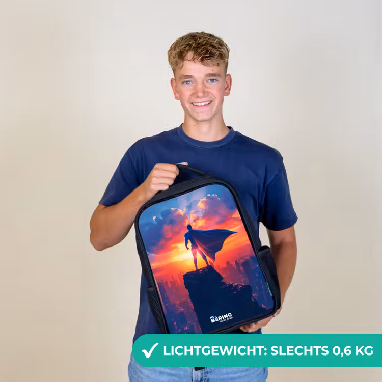 Kinderrugzak - Zwart - Skyscraper superheld — 3