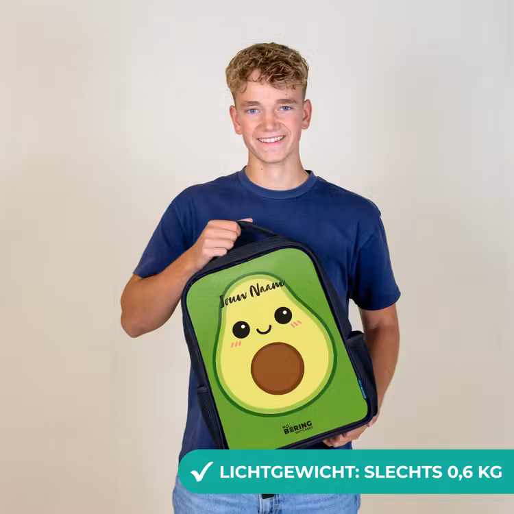 Kinderrugzak - Zwart - Kawai - Avocado - Groen — 3