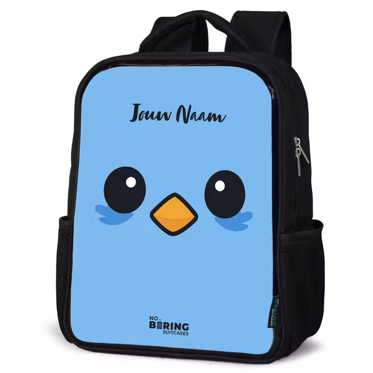 Kinderrugzak - Zwart - Kawai - Vogel - Blauw — 7
