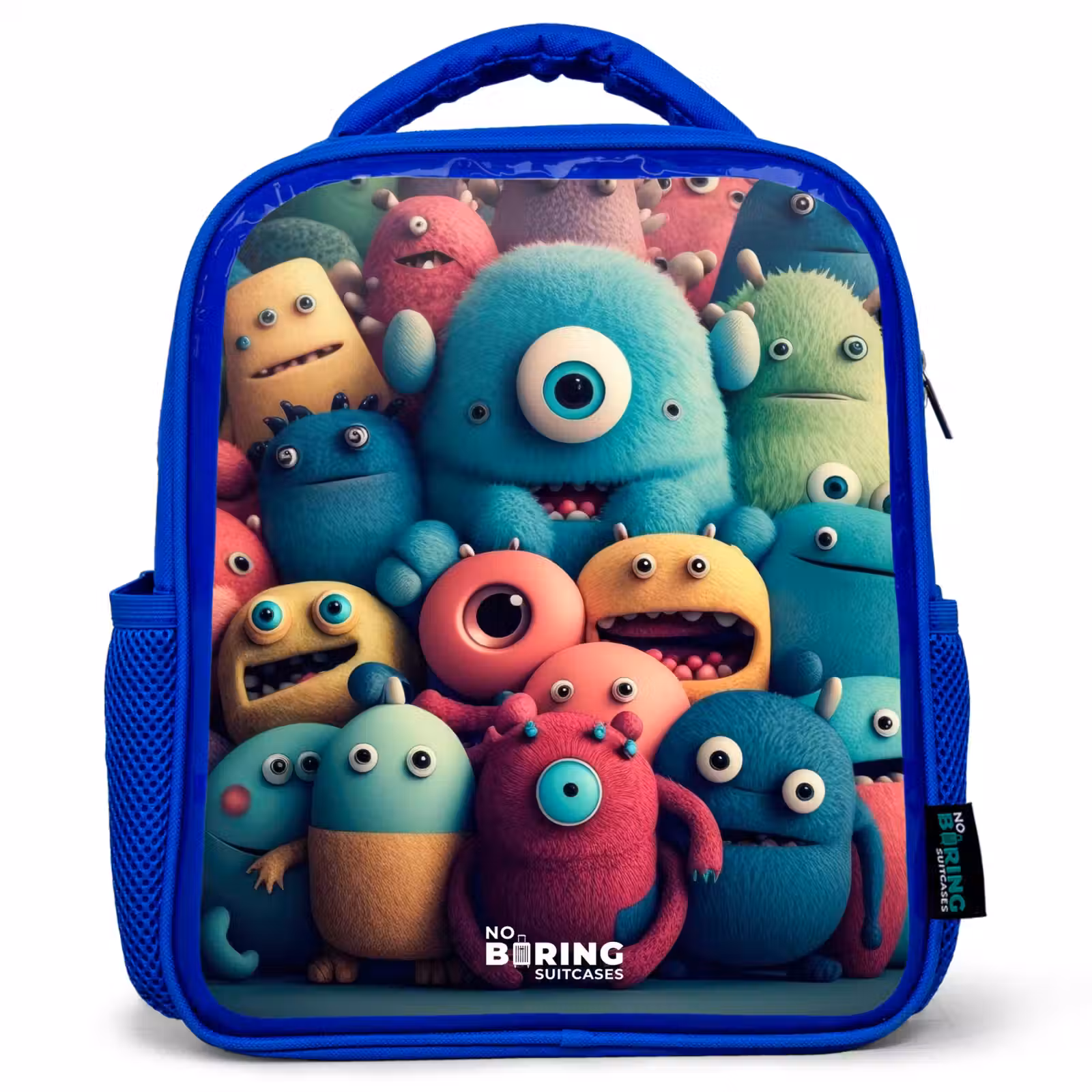 Kinderrugzak - Blauw - Zachte en bolle monsters — 1