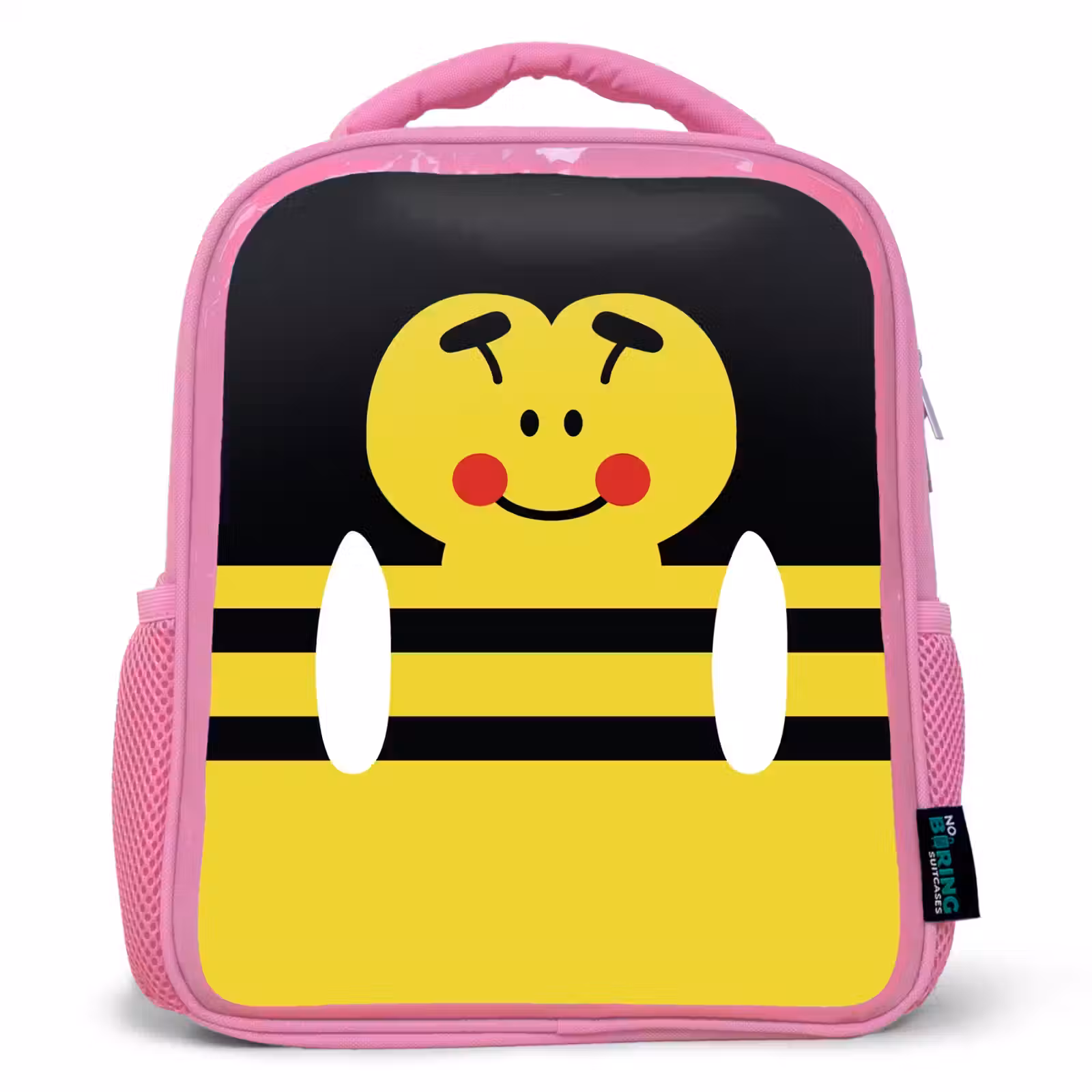 Kinderrugzak - Roze - Dierenportret - bij - geel — 1