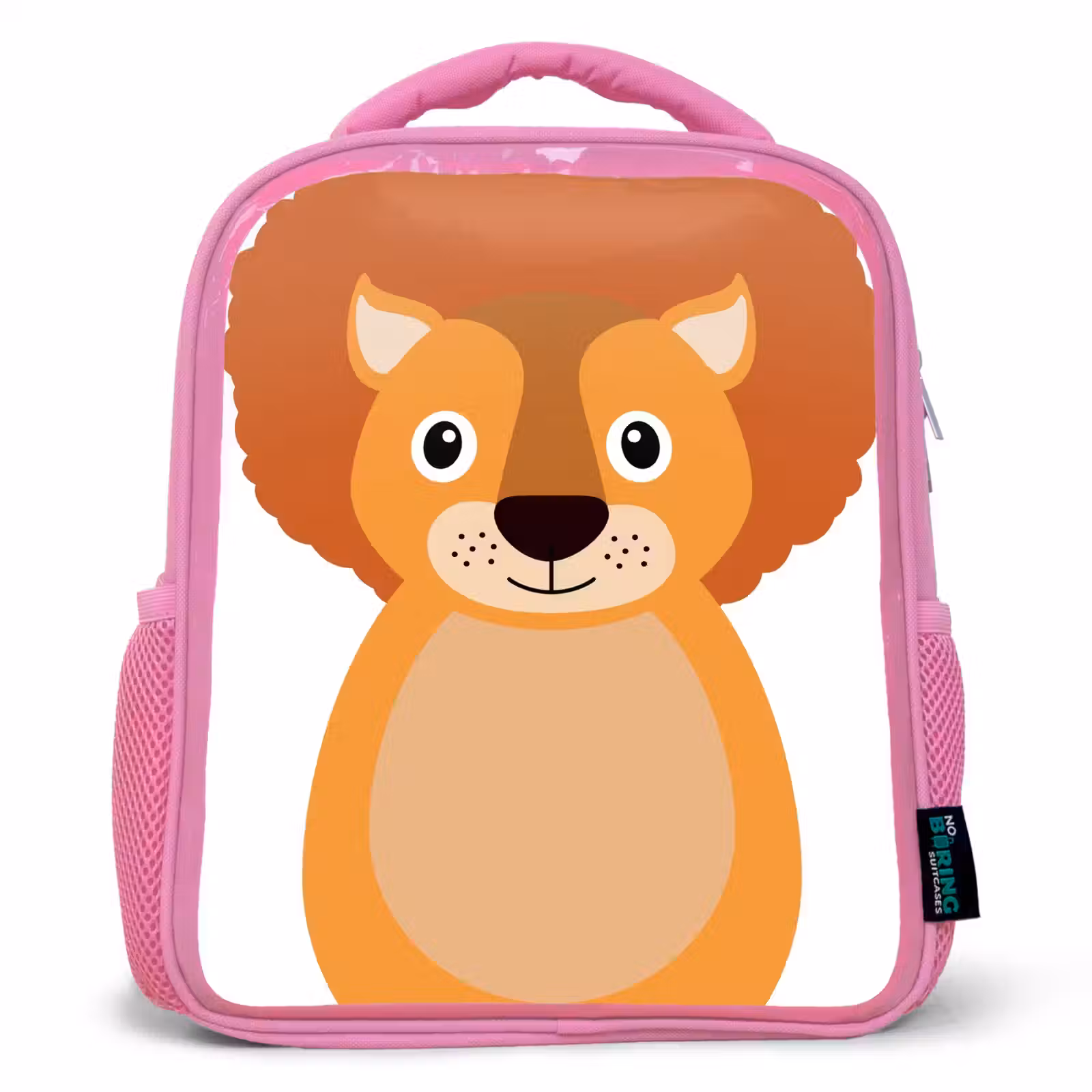 Kinderrugzak - Roze - Dierenportret - Leeuw - kinderen — 1