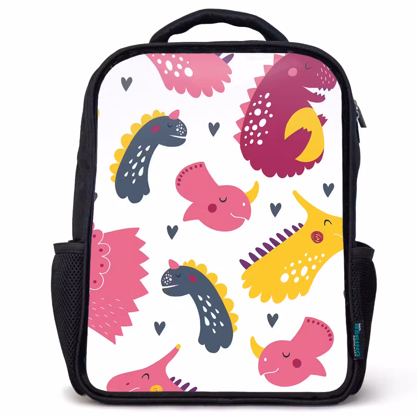Kinderrugzak - Zwart - Dino - Patronen - Kind - Roze - Meisjes — 1