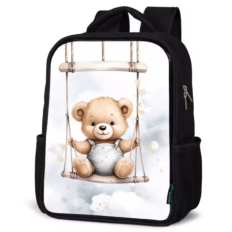 Kinderrugzak - Zwart - Beer - Baby - Dier - Kinderen — 7
