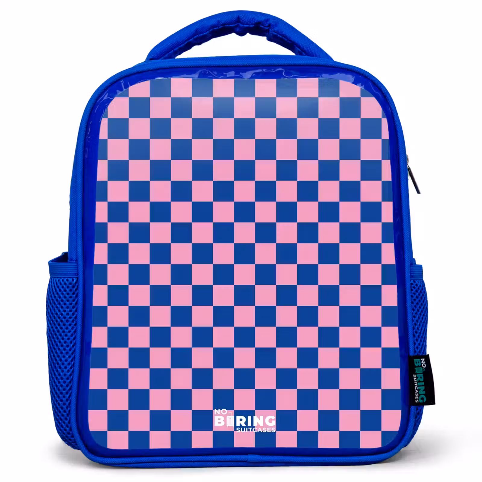 Kinderrugzak - Blauw - Blokjes - Blauw - Roze — 1