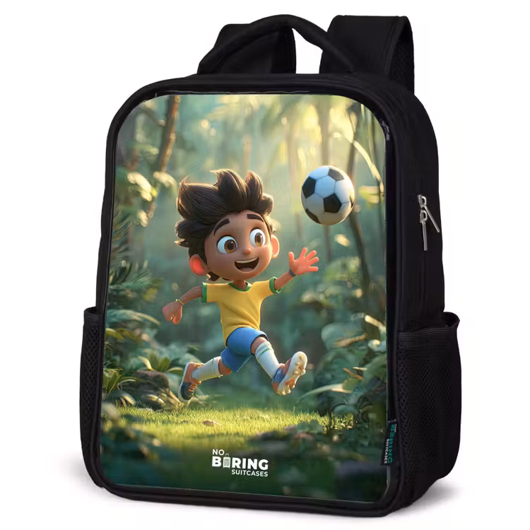 Kinderrugzak - Zwart - Voetbal - Jongen - Bos — 7
